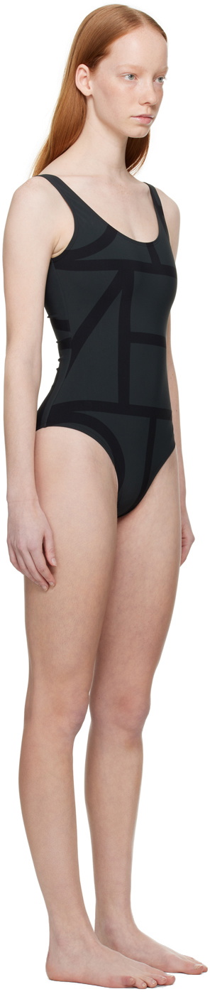 Toteme Women's Scoop Nylon One Piece Swimsuit Black main image 1
