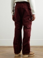 Brunello Cucinelli - Straight-Leg Shell-Trimmed Wool Ski Pants - Burgundy