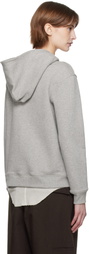 AARON ESH Gray 'AE' Hoodie