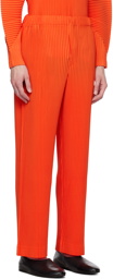 HOMME PLISSÉ ISSEY MIYAKE Orange Monthly Color August Trousers