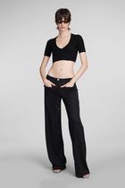 Courrèges Topwear In Black Viscose