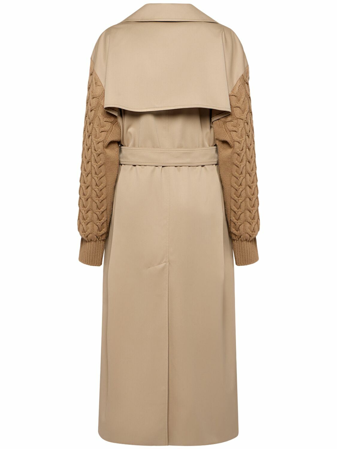 コート MAX MARA 'Cicladi' trench coat Beige Max Mara Wool-Cotton Cicladi Trench Coat - Coats - BeyondStyle