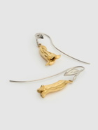 MARNI Flower Brass Earrings