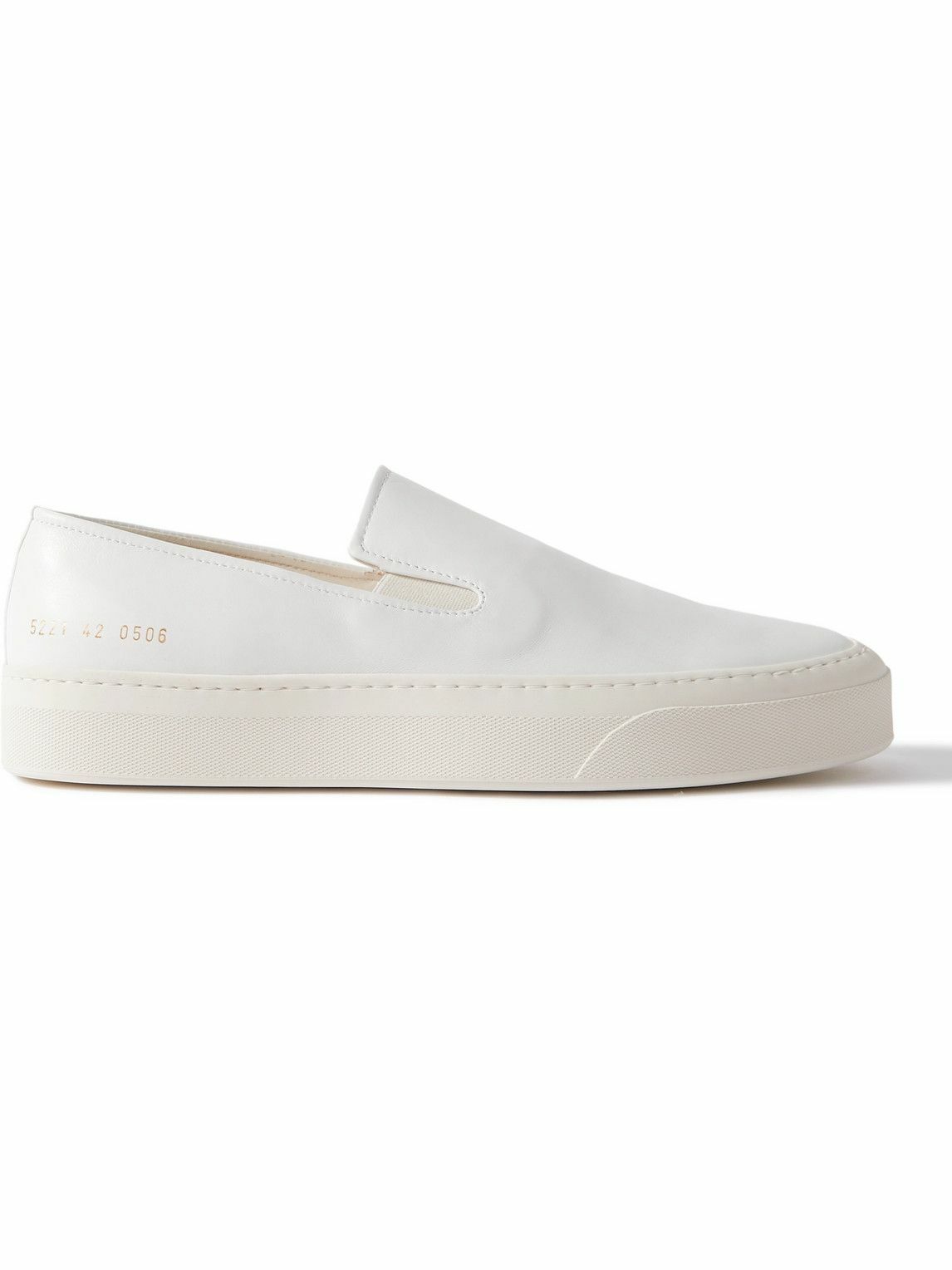 Common Projects - Leather Slip-On Sneakers - White Common Projects