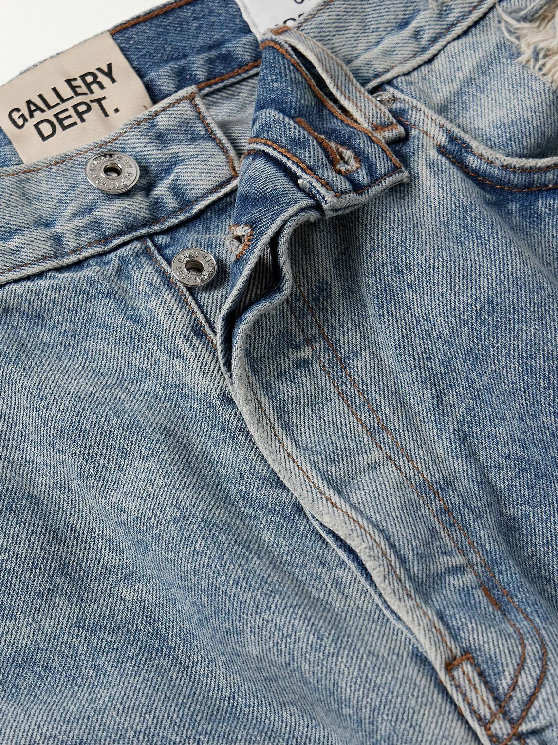 Gallery Dept. - Cornell LA Slim-Fit Flared Distressed Leather