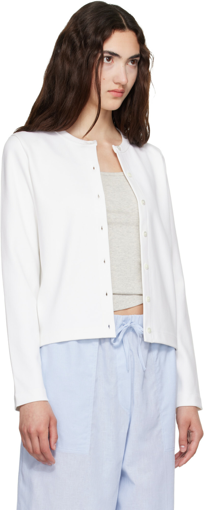 FLORE FLORE White Poppy Cardigan