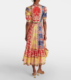 Etro Printed cotton wrap dress