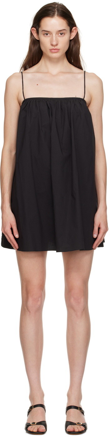 Matteau Black Square Neck Minidress