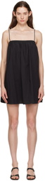 Matteau Black Square Neck Minidress