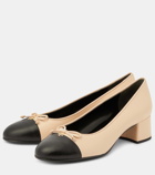 Tory Burch Cap-toe leather pumps