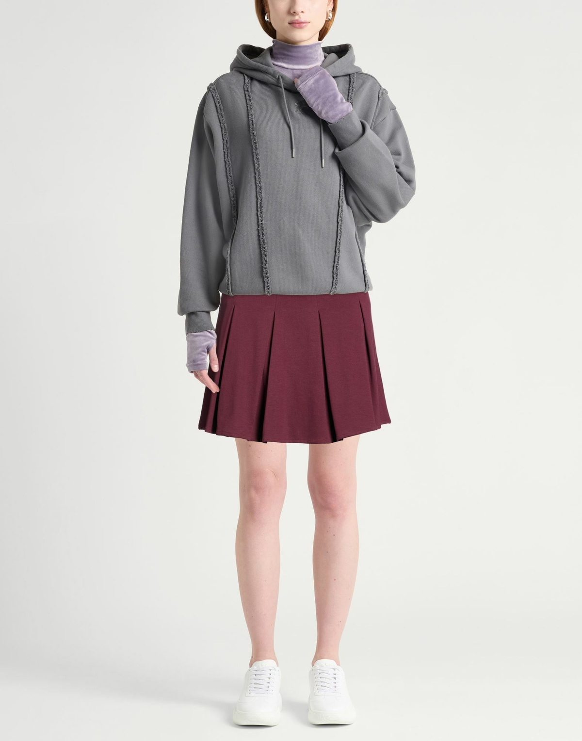 Jijil Womens Mini skirt Burgundy