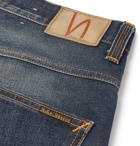 Nudie Jeans - Grim Tim Slim-Fit Distressed Organic Selvedge Denim Jeans - Men - Mid denim