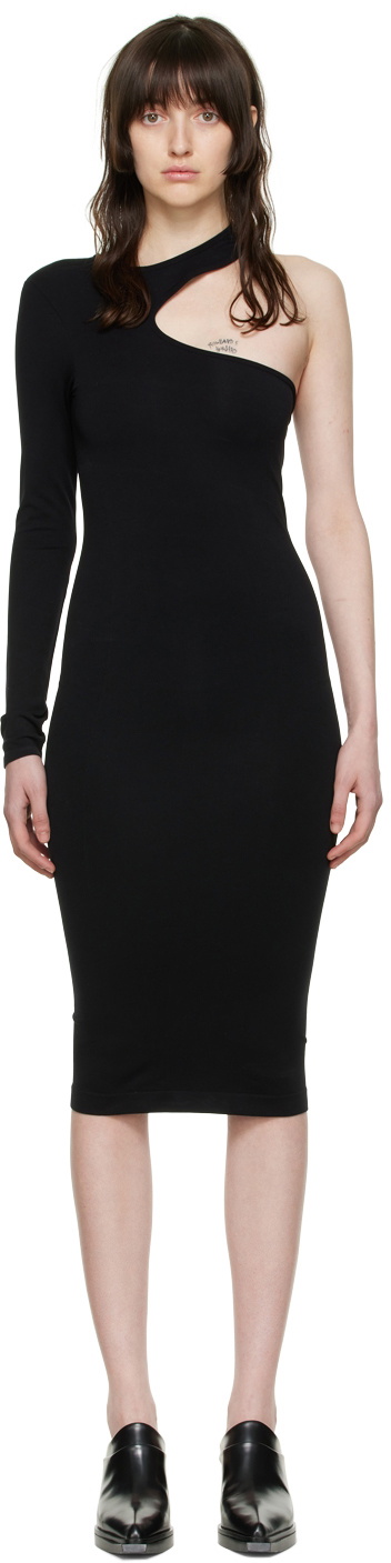 Helmut lang one online shoulder dress