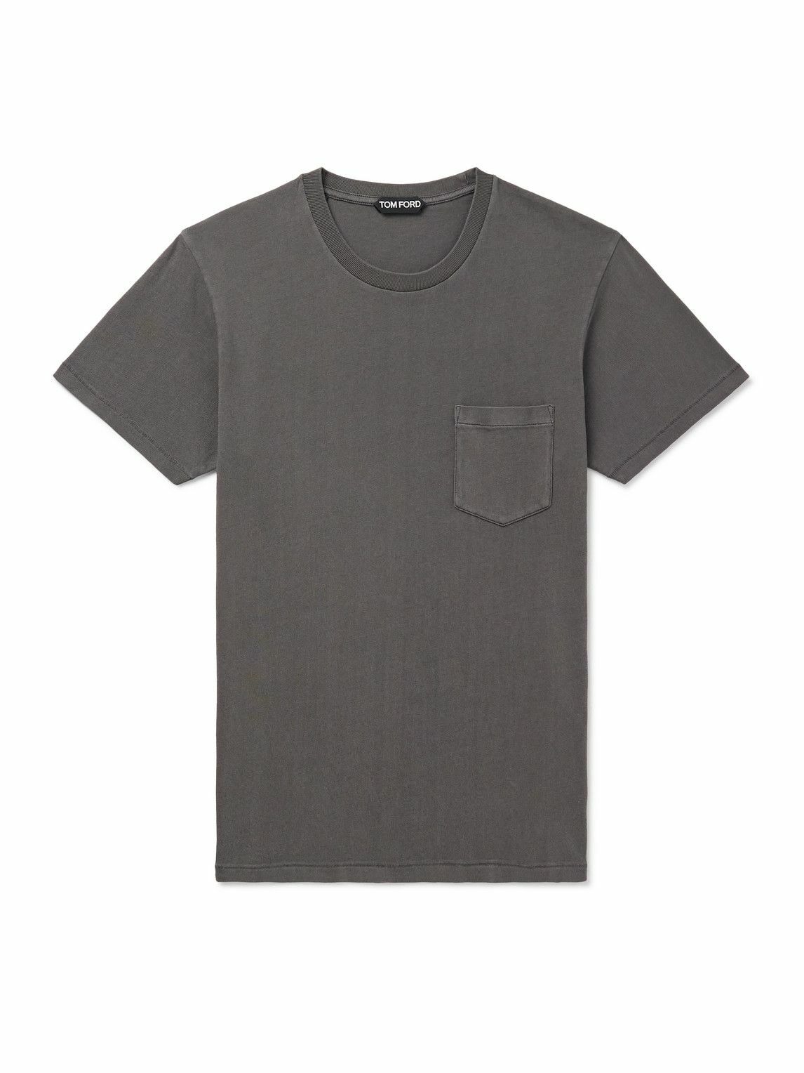 TOM FORD - Slim-Fit Cold-Dyed Cotton-Jersey T-Shirt - Gray