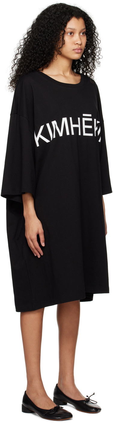 KIMHĒKIM Black Printed Minidress