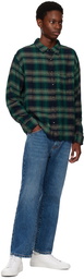 Corridor Navy Acid Plaid Shirt