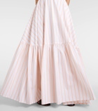 Plan C Pleated cotton maxi skirt