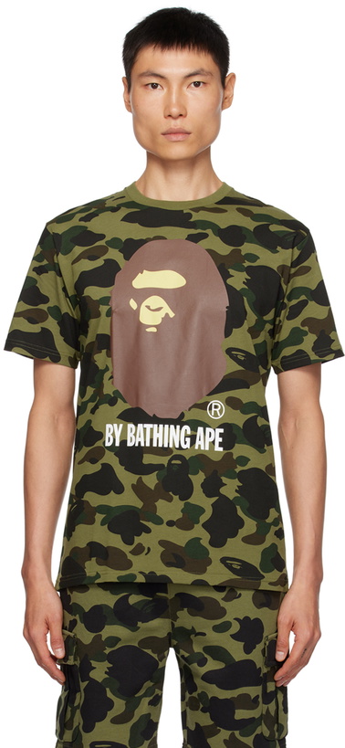 Photo: BAPE Green 1st Camo T-Shirt