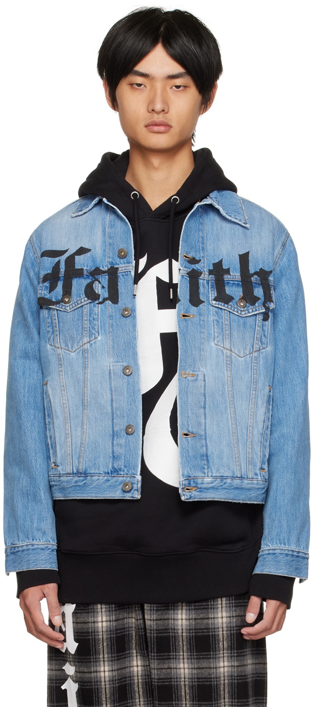 Photo: Faith Connexion Blue Print Denim Jacket