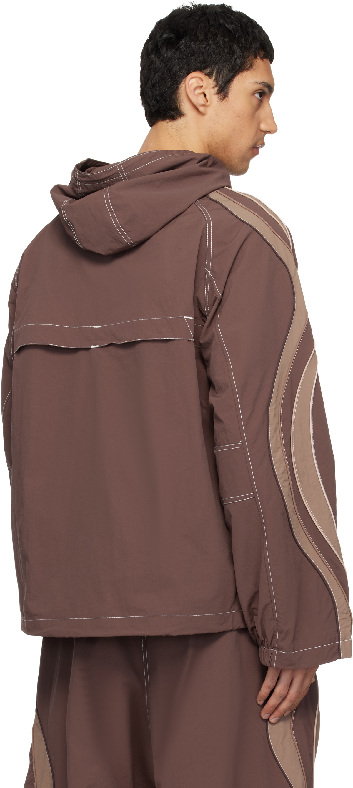 ERL Brown UFO Track Jacket