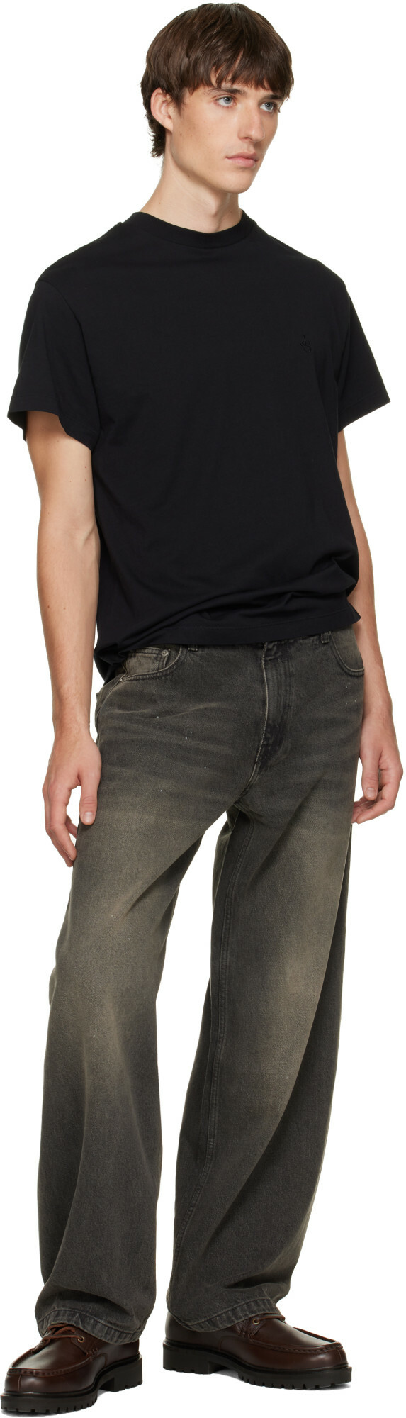 COOR Brown Back Side Washed Jeans