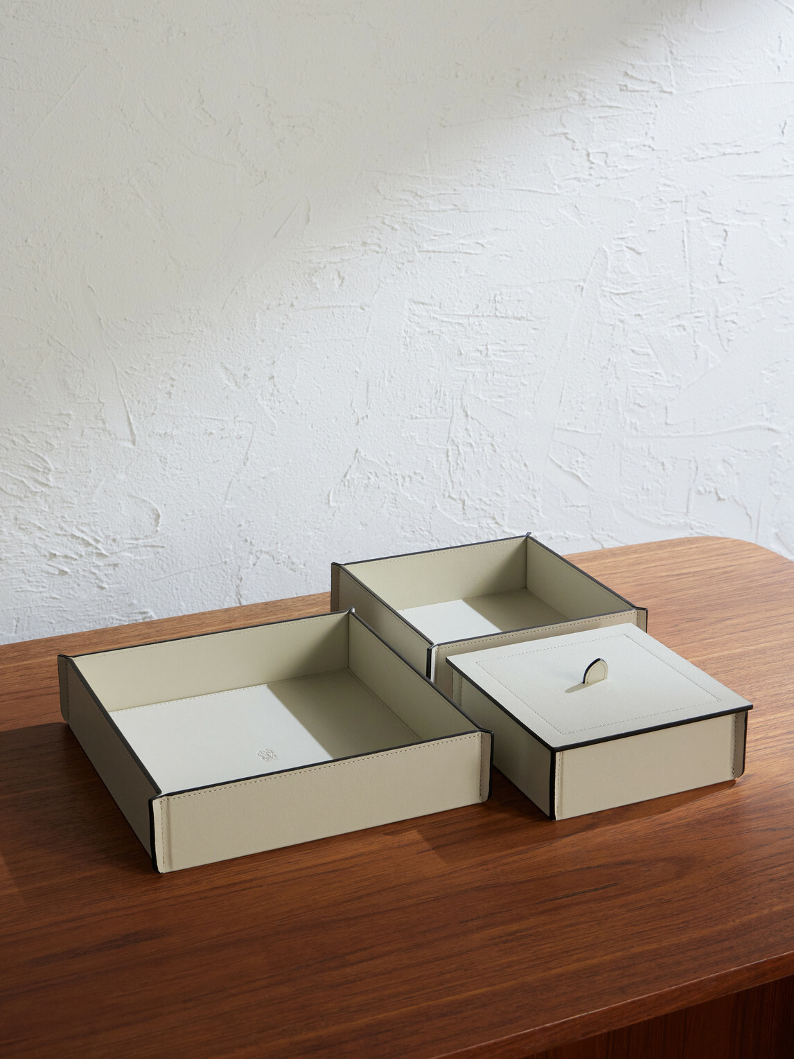 Brunello Cucinelli - Set of Three Leather Storage Box