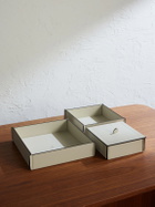 Brunello Cucinelli - Set of Three Leather Storage Box