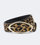 Amanu Grumeti leopard-print calf hair belt