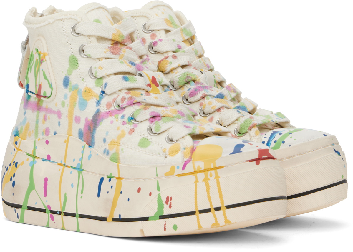 R13 Beige Kurt High Top Sneakers