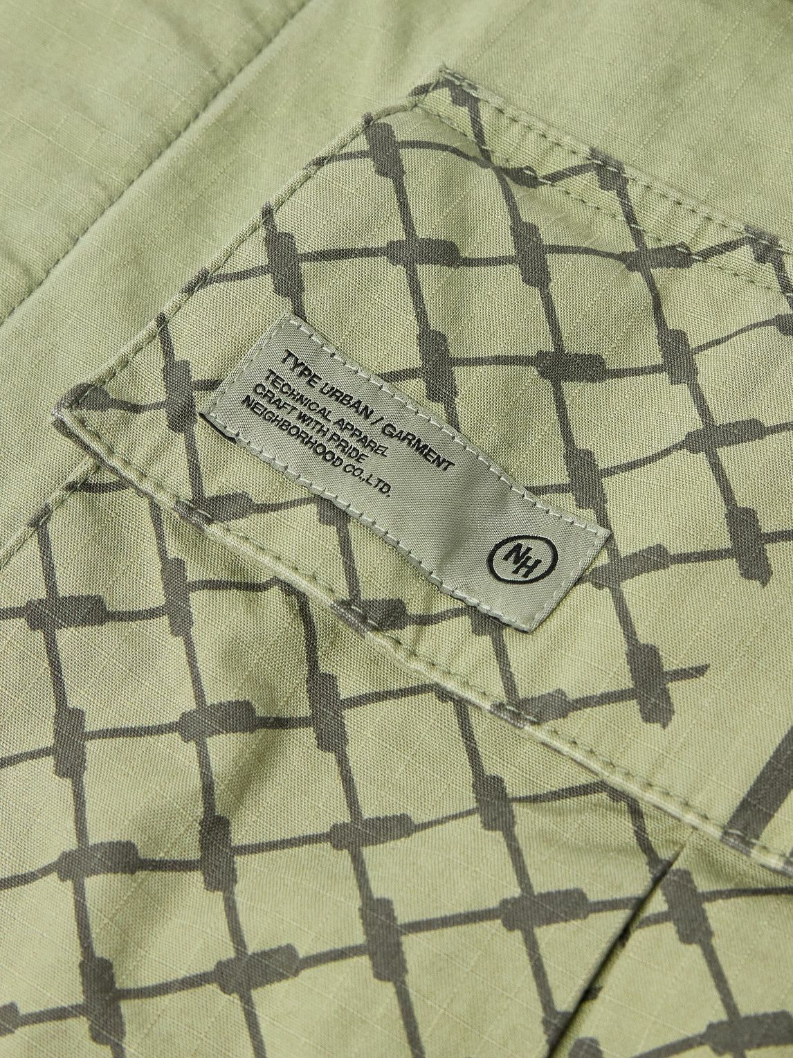 NEIGHBORHOOD◆FATIGUE / C-JKT/171SSPNH-JKM01/ミリタリージャケット/S/コットン/KHK Neighborhood - Shemagh Fatigue Printed Cotton-Ripstop Jacket