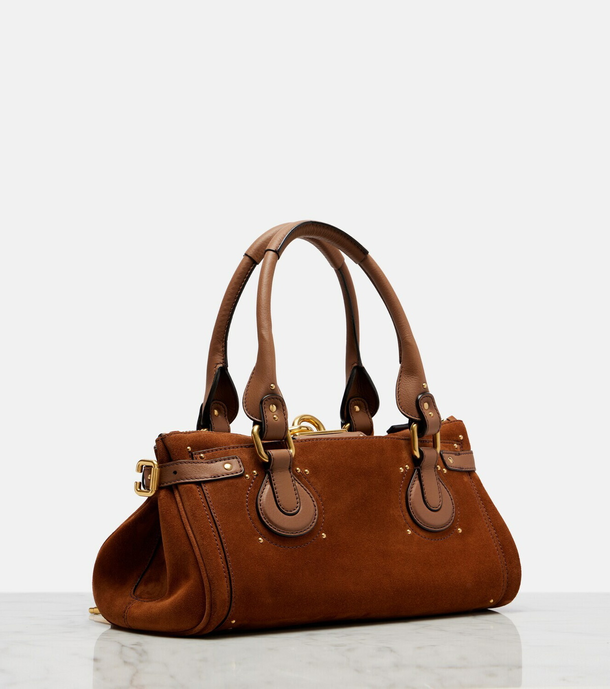 Chloé Paddington suede shoulder bag