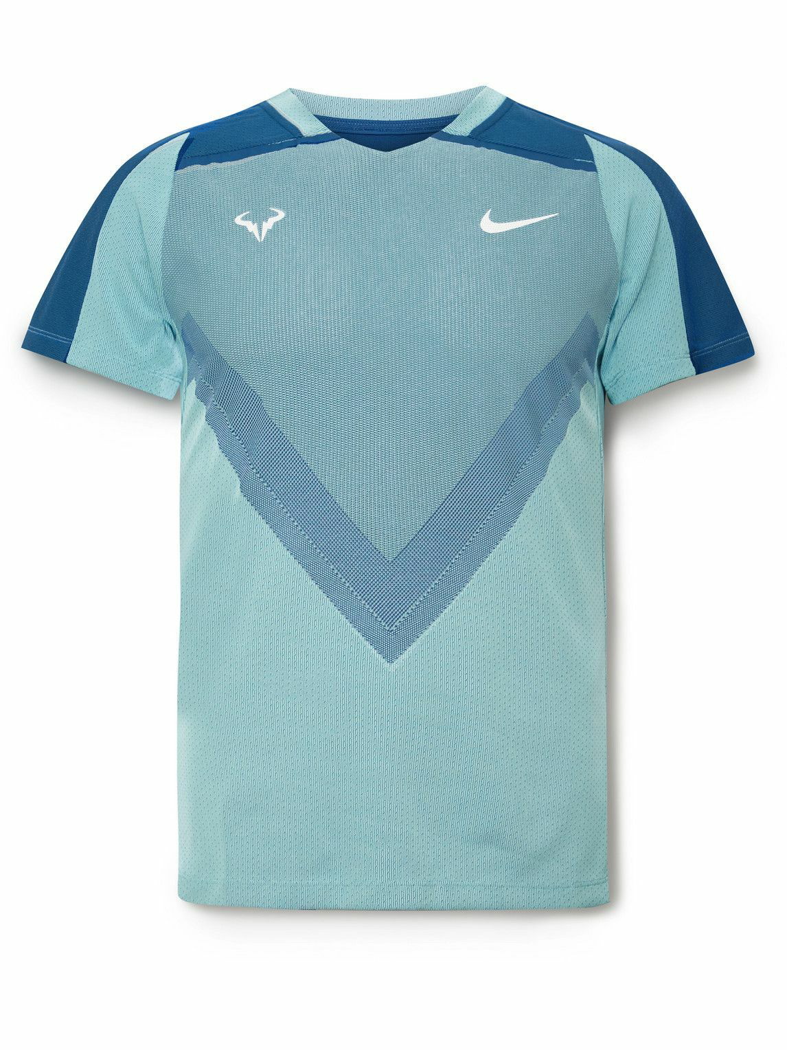 hack Samuel Odysseus Nike Tennis - NikeCourt Rafa Colour-Block Recycled Dri-FIT ADV Tennis T- Shirt - Blue Nike Tennis