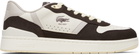 Lacoste Brown & Gray T-Clip Set Leather Sneakers