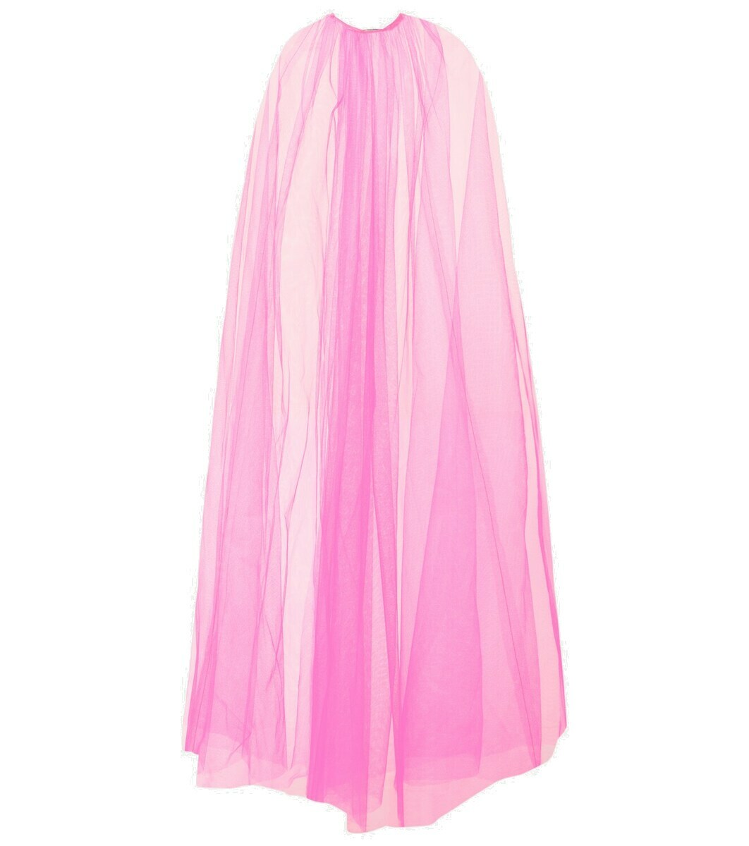 Monique lhuillier discount tulle cape