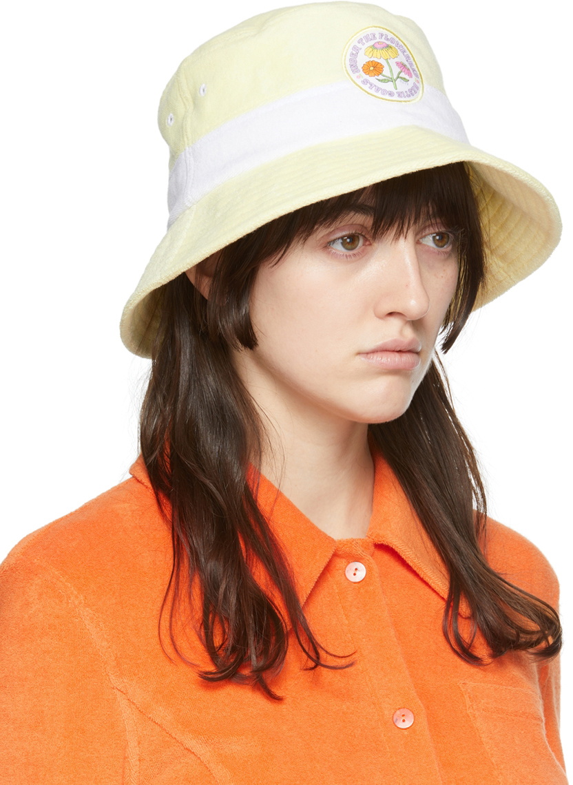 SJYP Yellow Terrycloth Bucket Hat