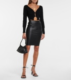Wolford - Jenna faux leather midi skirt
