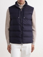 Slowear - Padded Wool and Cashmere-Blend Gilet - Blue
