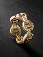 HOORSENBUHS - Dame Tri-Link Gold Diamond Ring - Gold