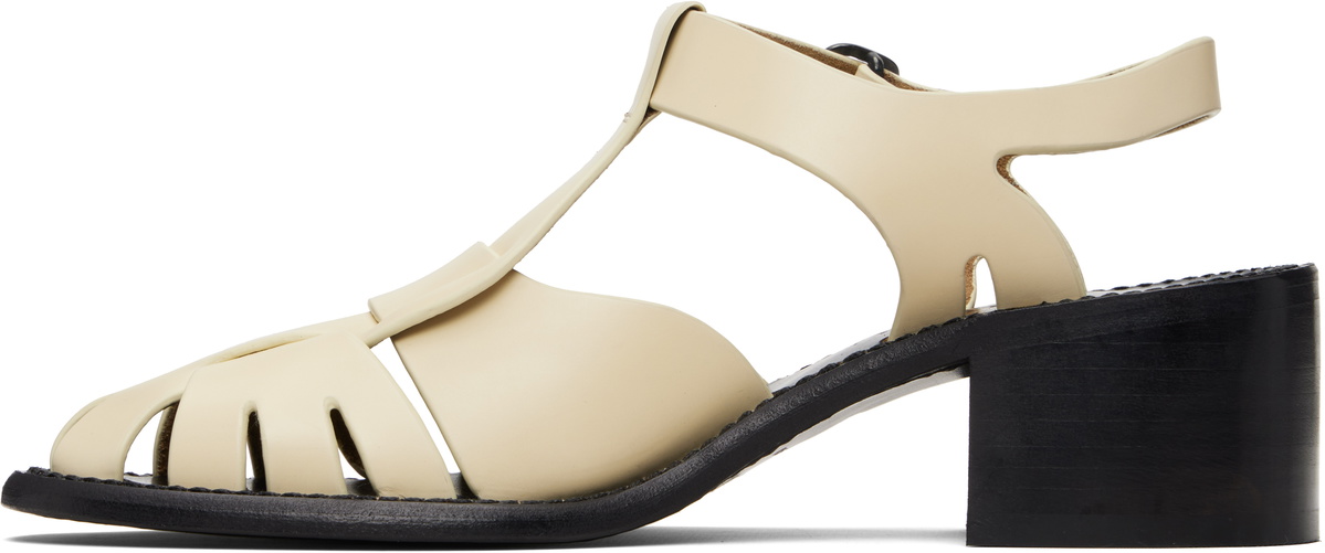HEREU Off-White Pesca Heeled Sandals