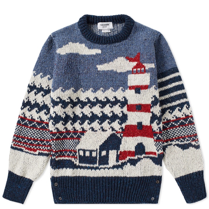 Photo: Thom Browne Mohair Lighthouse Crew Knit