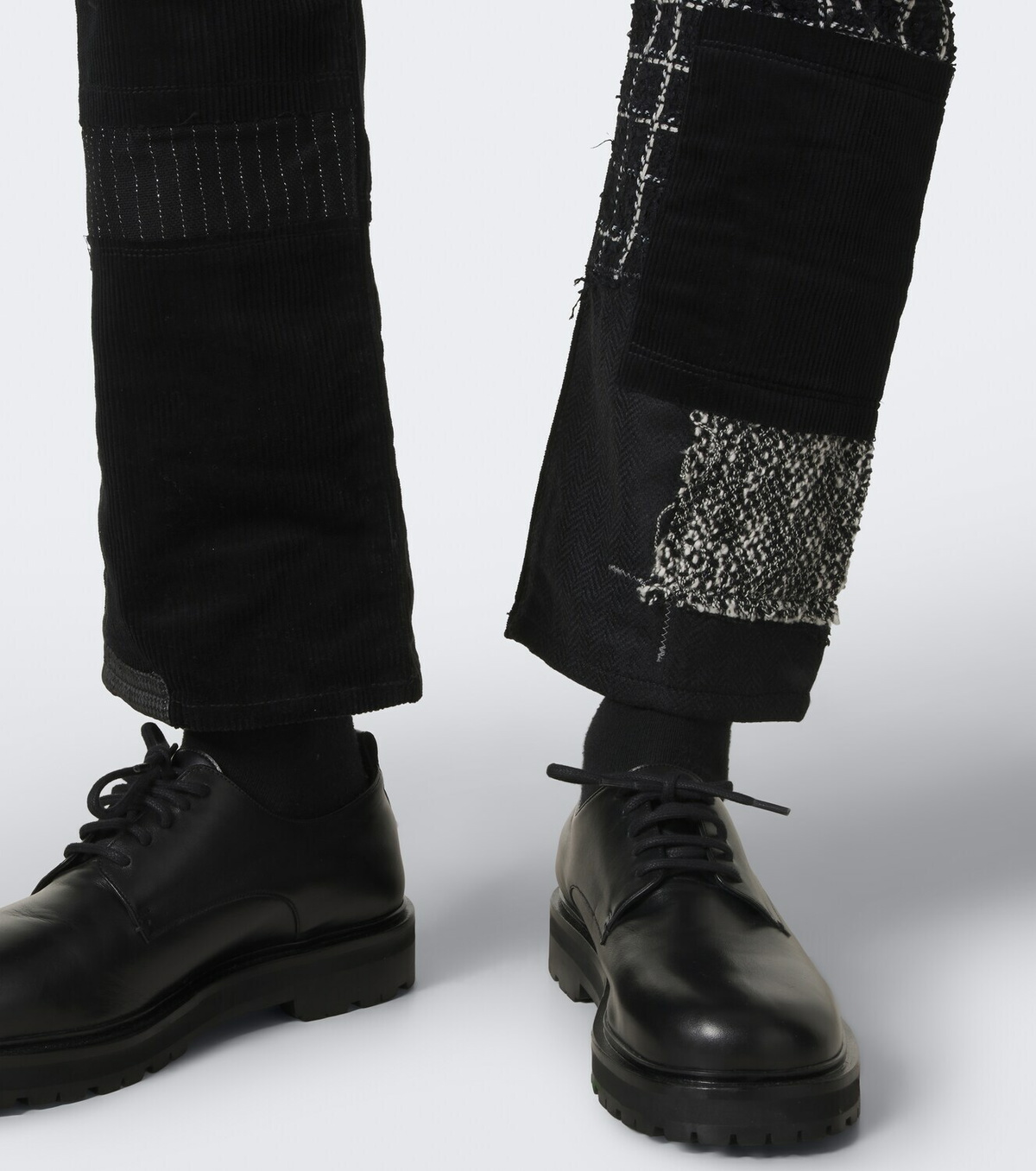 Junya Watanabe Patchwork cotton straight pants