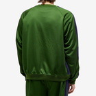 Needles Men's Poly Smooth Crew Neck in Ivy Green