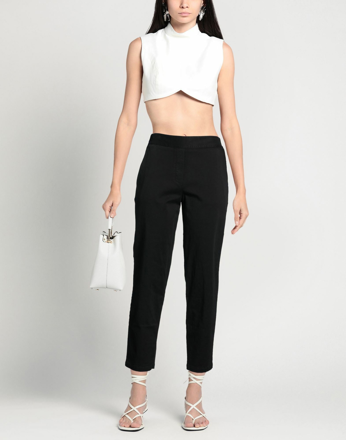 Alessia Santi Womens Pants in Black