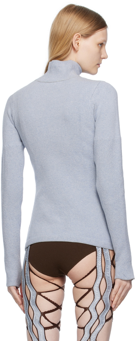 Sinéad O’Dwyer Blue Cup Shaping Turtleneck