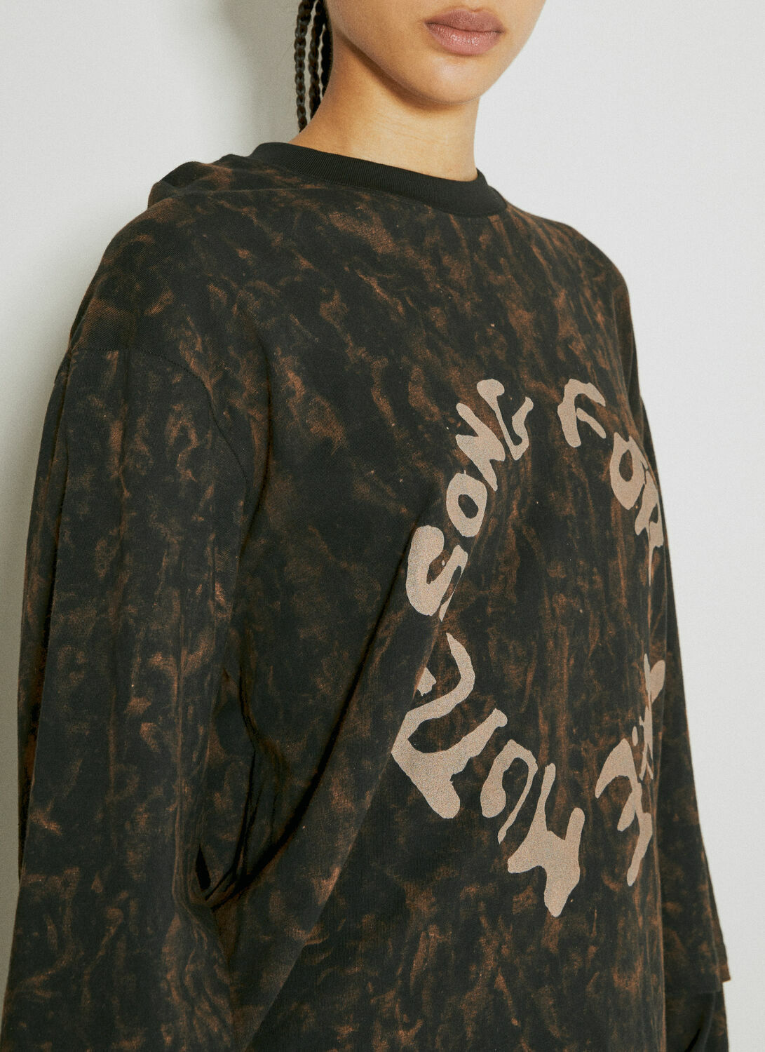 Song for the Mute Distressed Logo Print Sweatshirt