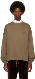 ZEGNA Brown Crewneck Sweatshirt