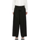 Fumito Ganryu Black Wide Relaxed Lounge Pants