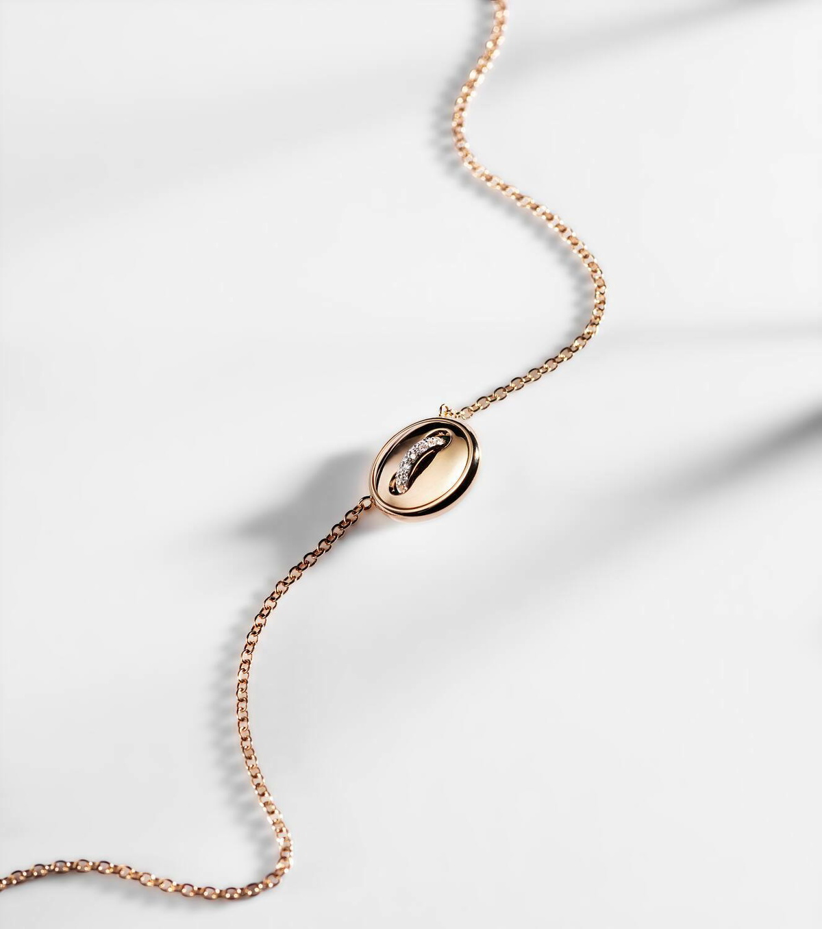 Pomellato Pom Pom Dot 18kt rose gold pendant necklace with turquoise and diamonds