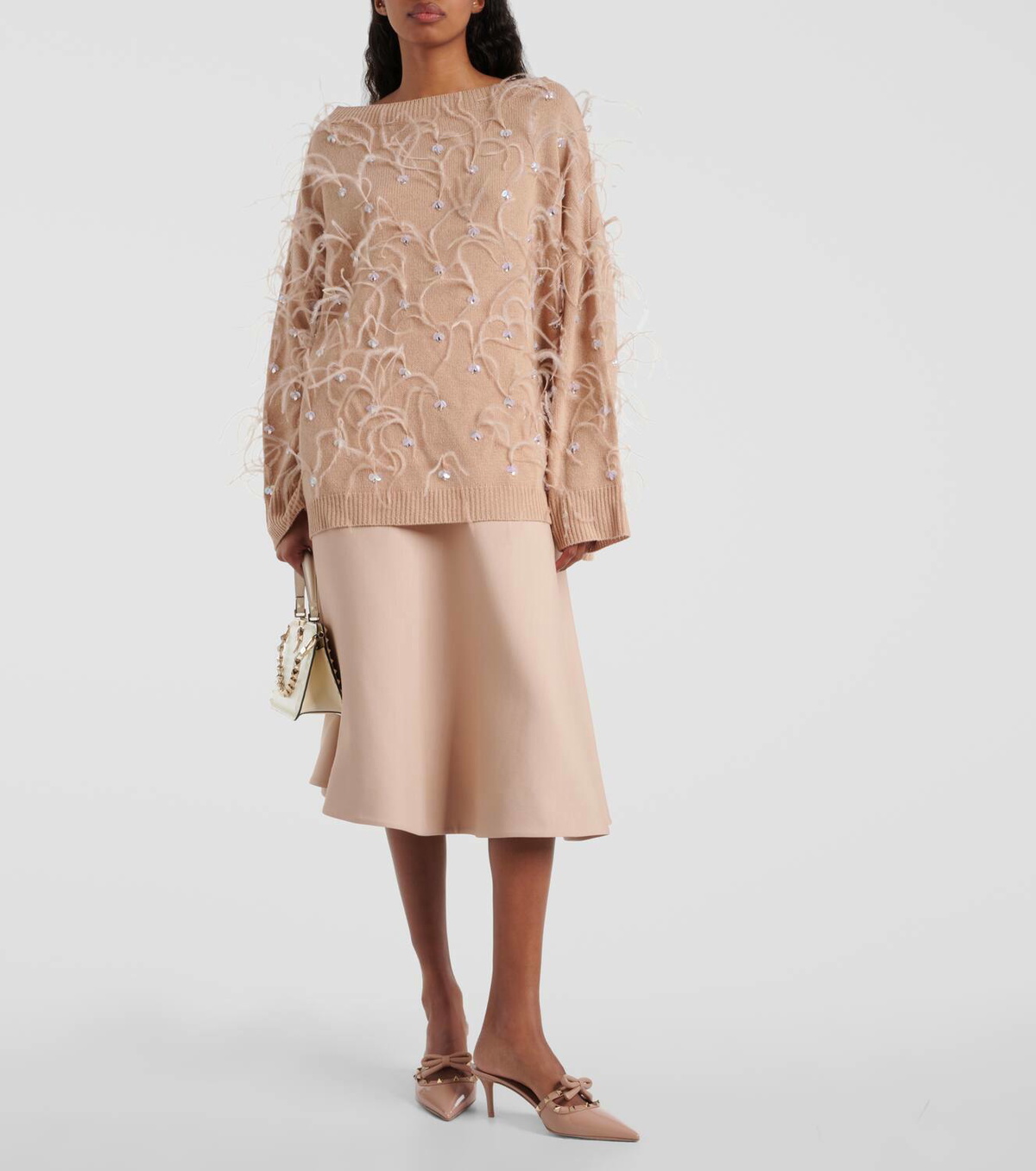 【23AW NEW】VALENTINO_women / ダブルトワルアイコンポンチョ 23AW NEW】VALENTINO_women / ダブルトワルアイコンポンチョ