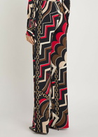Pucci Istrice Printed Satin Trousers Red